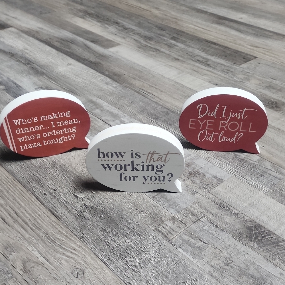 White Speech Bubble Decor